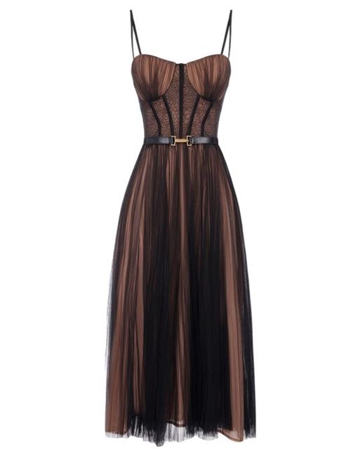 Abito bustier in tulle Elisabetta Franchi ELISABETTA FRANCHI | AB88957E2.110